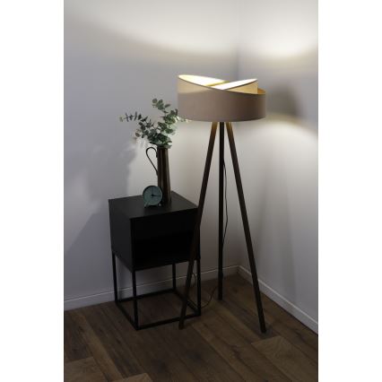 Lattiavalaisin GALAXY 1xE27/60W/230V beige/ruskea