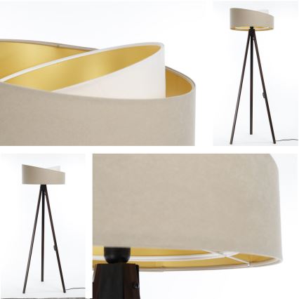 Lattiavalaisin GALAXY 1xE27/60W/230V beige/wenge