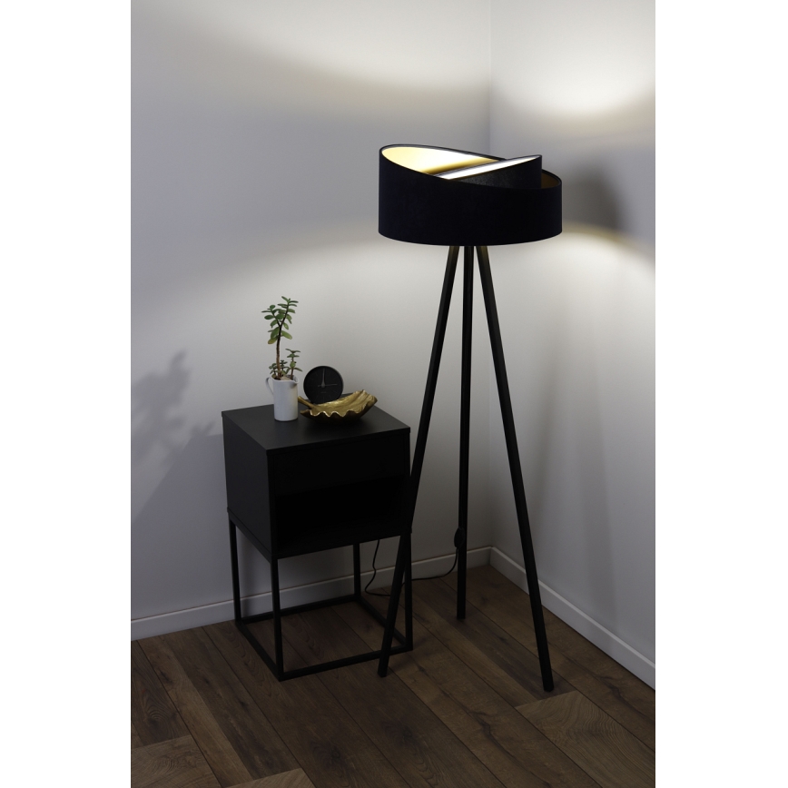 Lattiavalaisin GALAXY 1xE27/60W/230V musta/ruskea