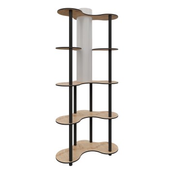 Lattiavalaisin hyllyillä 1xE27/40W/230V 150 cm musta/beige