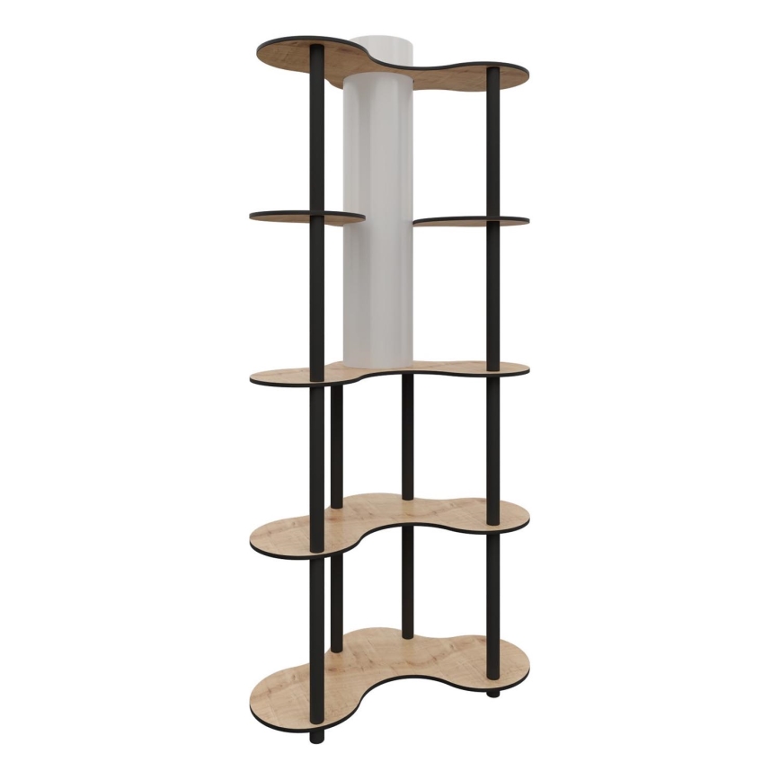 Lattiavalaisin hyllyillä 1xE27/40W/230V 150 cm musta/beige