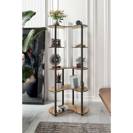 Lattiavalaisin hyllyillä 1xE27/40W/230V 150 cm musta/beige