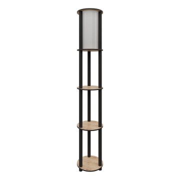 Lattiavalaisin hyllyillä 1xE27/40W/230V 150 cm musta/ruskea