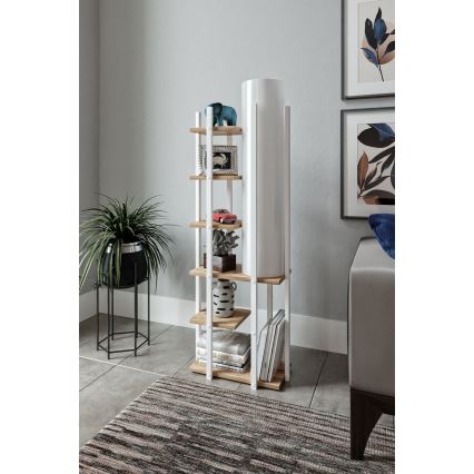 Lattiavalaisin hyllyillä MODA DOR 1xE27/40W/230V valkoinen/ruskea