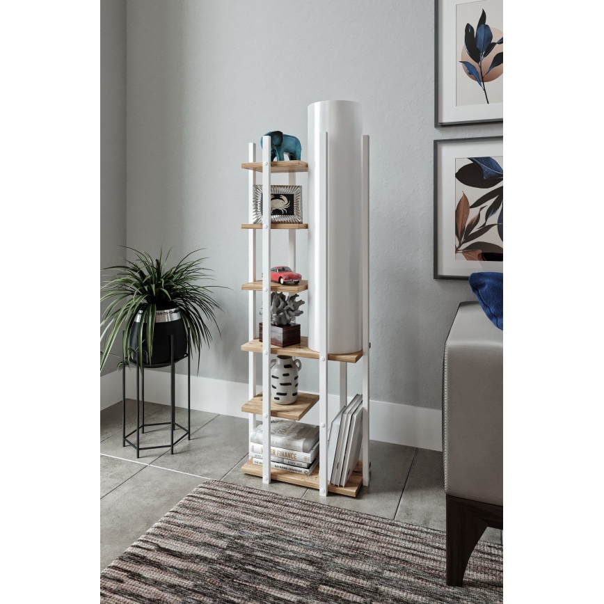 Lattiavalaisin hyllyillä MODA DOR 1xE27/40W/230V valkoinen/ruskea