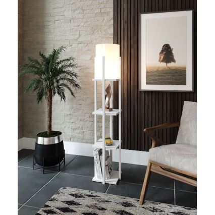 Lattiavalaisin hyllyillä NORA 1xE27/40W/230V valkoinen