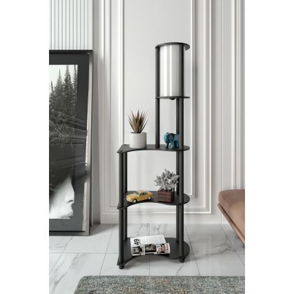 Lattiavalaisin hyllyillä NOTO 1xE27/40W/230V musta