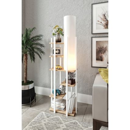 Lattiavalaisin hyllyillä VOGUE 1xE27/40W/230V 160 cm valkoinen