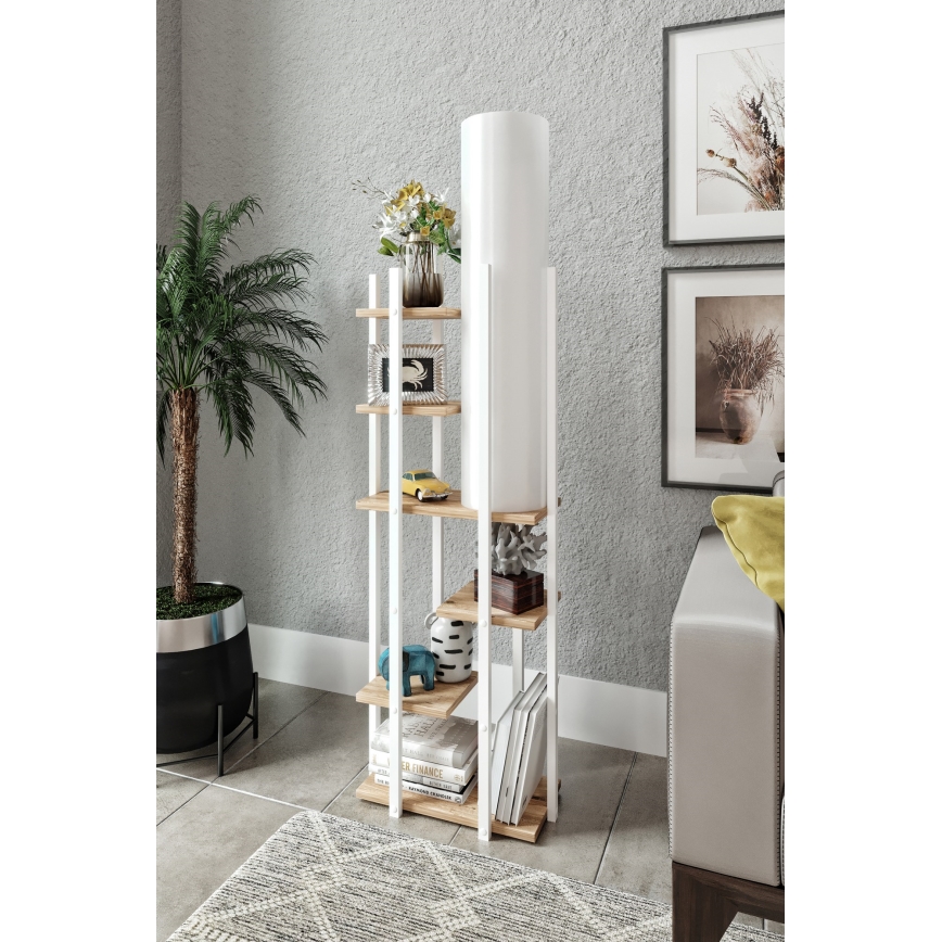 Lattiavalaisin hyllyillä VOGUE 1xE27/40W/230V 160 cm valkoinen