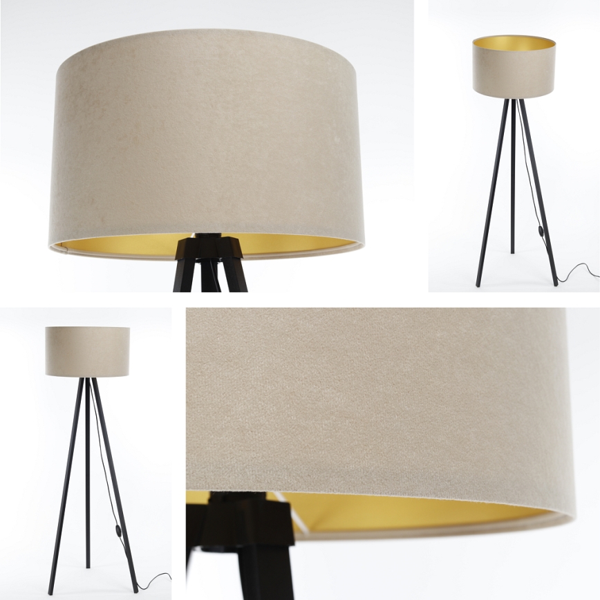 Lattiavalaisin STANDART 1xE27/60W/230V beige/musta