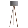 Lattiavalaisin STANDART 1xE27/60W/230V harmaa/wenge