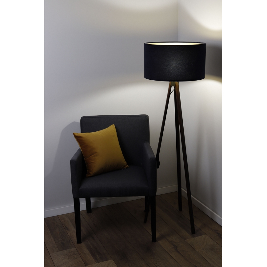 Lattiavalaisin STANDART 1xE27/60W/230V musta/ruskea