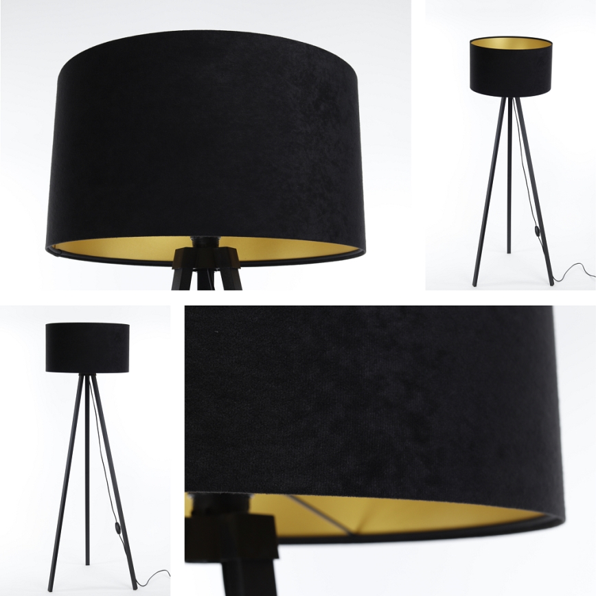 Lattiavalaisin STANDART 1xE27/60W/230V musta/wenge