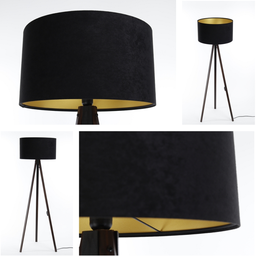 Lattiavalaisin STANDART 1xE27/60W/230V musta/wenge
