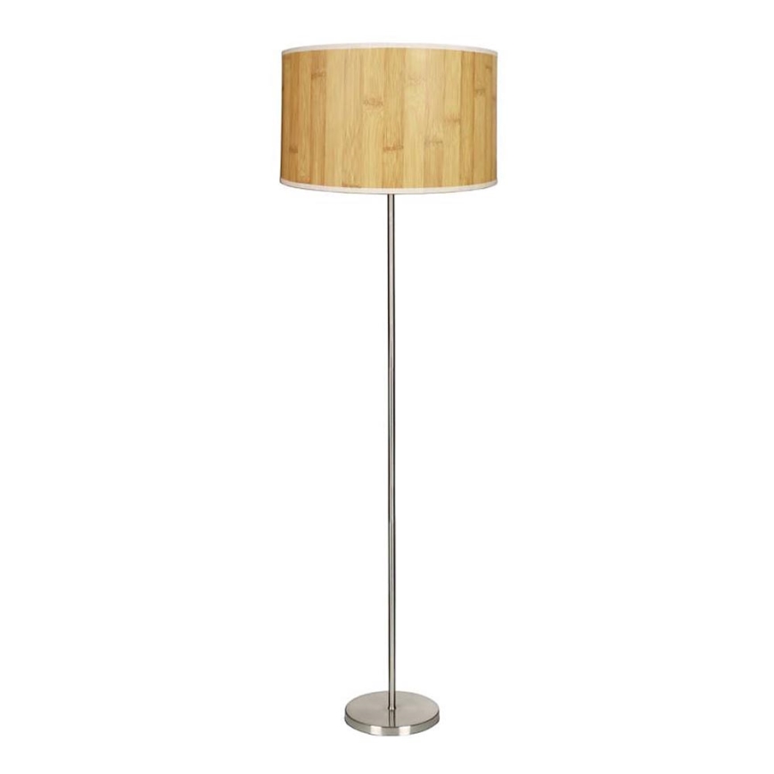 Lattiavalaisin TIMBER 1xE27/60W/230V beige/matta kromi