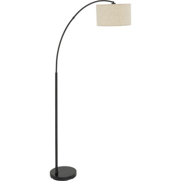 Lattiavalaisin ZENITH 1xE27/15W/230V musta/beige