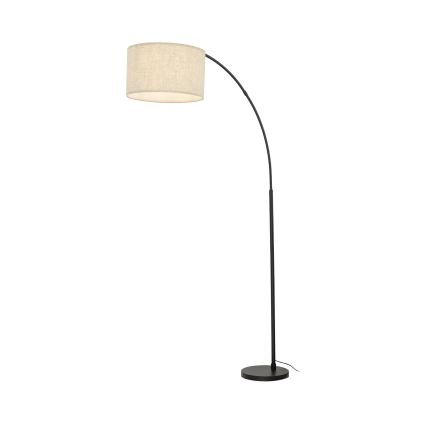 Lattiavalaisin ZENITH 1xE27/15W/230V musta/beige