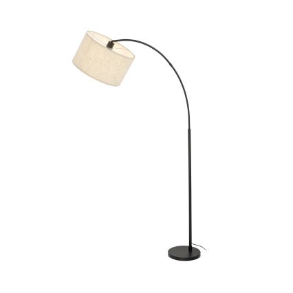 Lattiavalaisin ZENITH 1xE27/15W/230V musta/beige