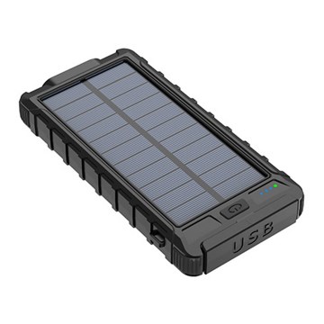 Laturi aurinkokennolampulla ja kompassilla 10000mAh 3,7V