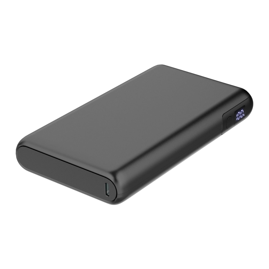 Laturi LED mukana näyttö Power Delivery 30000 mAh/100W/3,7V musta