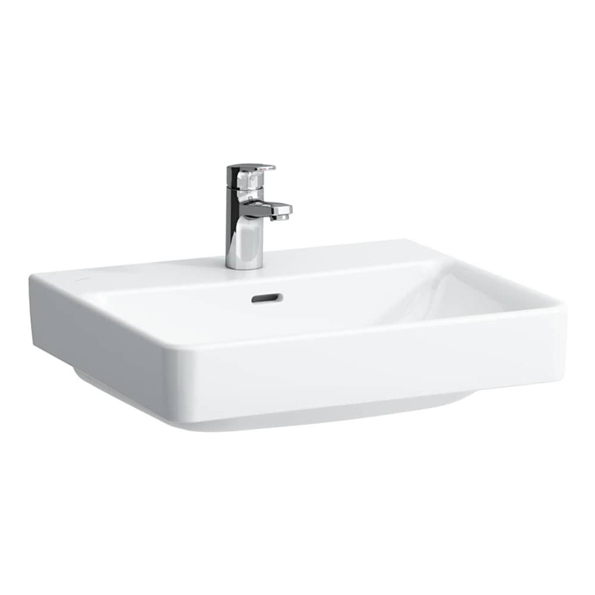 LAUFEN H8109620001041 - PRO 55x46,5 cm tasoon/seinään asennettava pesuallas, keramiikka/valkoinen