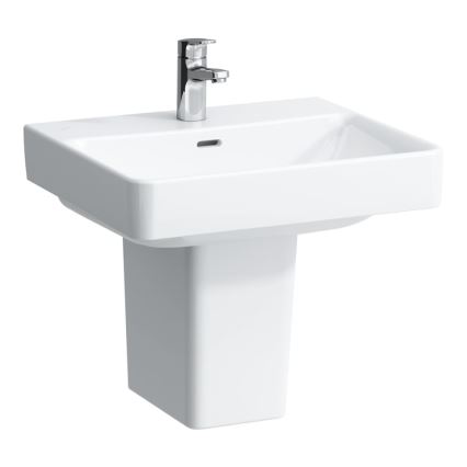 LAUFEN H8109620001041 - PRO 55x46,5 cm tasoon/seinään asennettava pesuallas, keramiikka/valkoinen