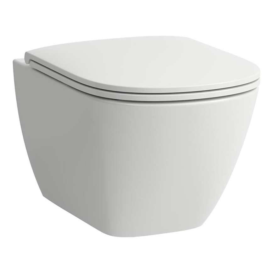 LAUFEN H8660800000001 - Seinä-WC LUA keramiikka/valkoinen + WC-istuimen kansi SoftClose LUA duroplasti/valkoinen