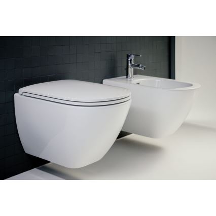 LAUFEN H8660800000001 - Seinä-WC LUA keramiikka/valkoinen + WC-istuimen kansi SoftClose LUA duroplasti/valkoinen
