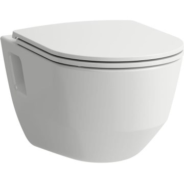 LAUFEN H8669540000001 - Seinäkiinnitteinen WC PRO, keraaminen/valkoinen + WC-istuinkansi SoftClose PRO, duroplast/valkoinen