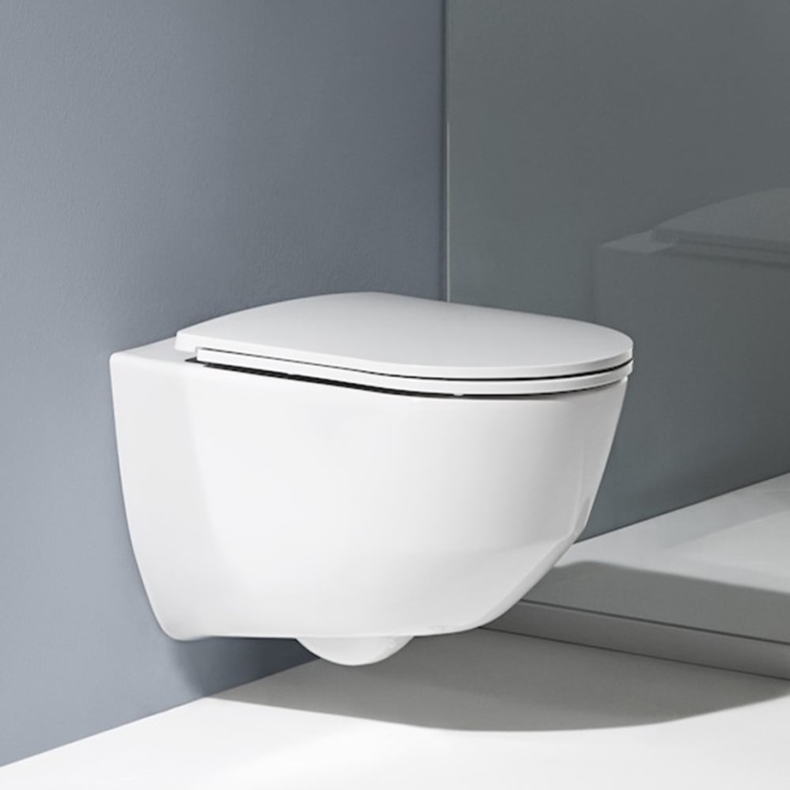 LAUFEN H8669550000001 - Seinään asennettava WC PRO keramiikka/valkoinen + SoftClose-istuinkansi PRO duroplasti/valkoinen