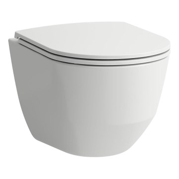 LAUFEN H8669550000001 - Seinään asennettava WC PRO keramiikka/valkoinen + SoftClose-istuinkansi PRO duroplasti/valkoinen