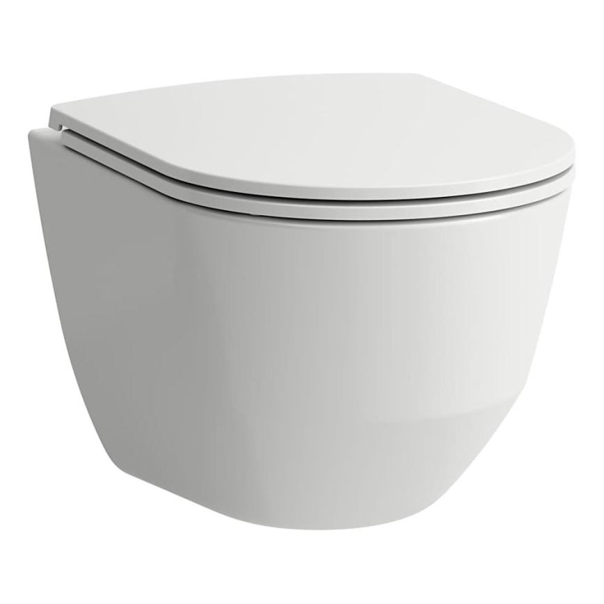 LAUFEN H8669550000001 - Seinään asennettava WC PRO keramiikka/valkoinen + SoftClose-istuinkansi PRO duroplasti/valkoinen