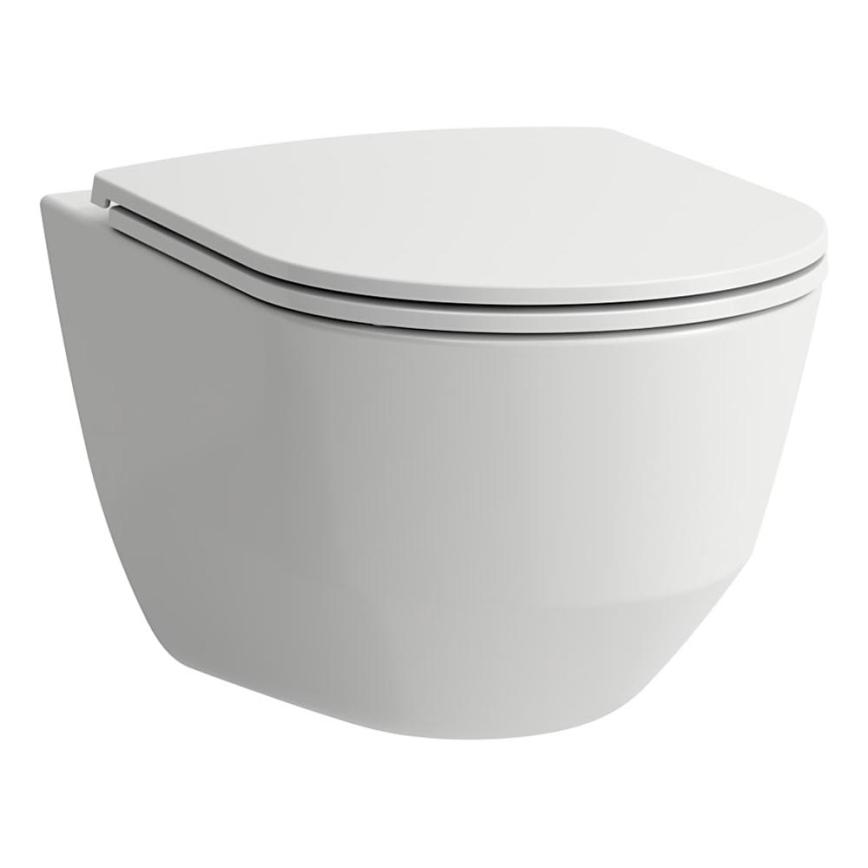 LAUFEN H8669570000001 - Seinään kiinnitettävä WC PRO keramiikka/valkoinen + WC-istuin SoftClose PRO duroplasti/valkoinen