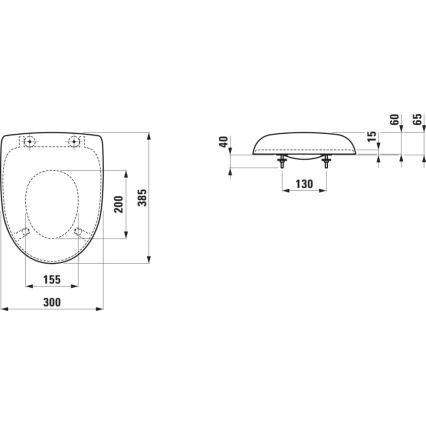 LAUFEN H8910303000001 - Lasten WC-istuinkansi FLORAKIDS duroplast/valkoinen