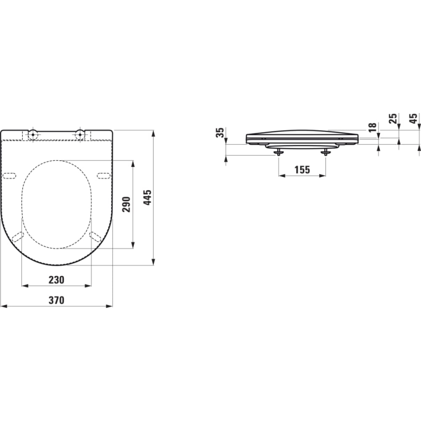 LAUFEN H8989650000001 - WC-istuin PRO duroplasti/valkoinen