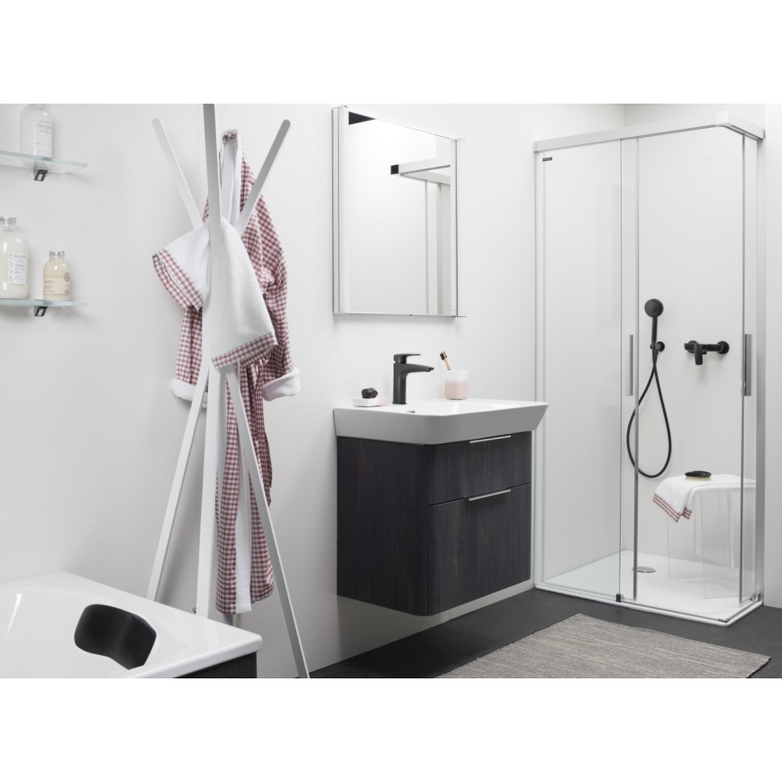 LAUFEN HF500702428000 - Altaan hana LAURIN 16,2 cm titaani matta musta