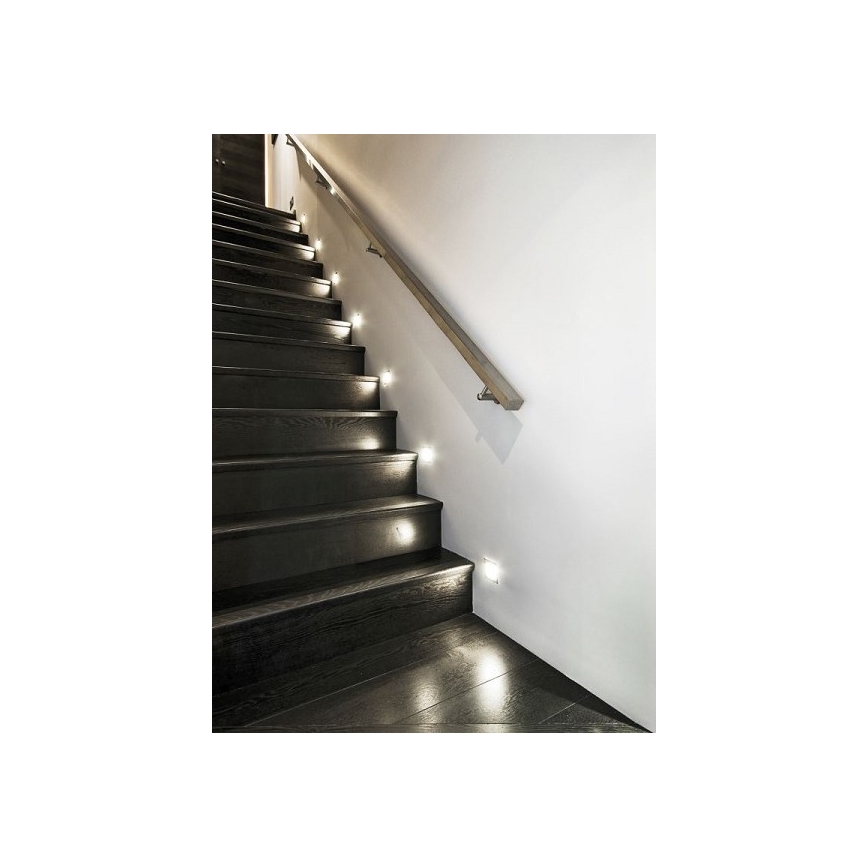 LDST DI-01-B-BZ12 - LED-portaikkovalo DIANA LED/1,2W/230V valkoinen 6500K