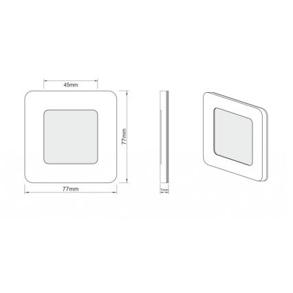 LDST DI-01-SZ-BC9 - LED-portaikkovalo DIANA 9xLED/1,2W/230V kultainen 3500K