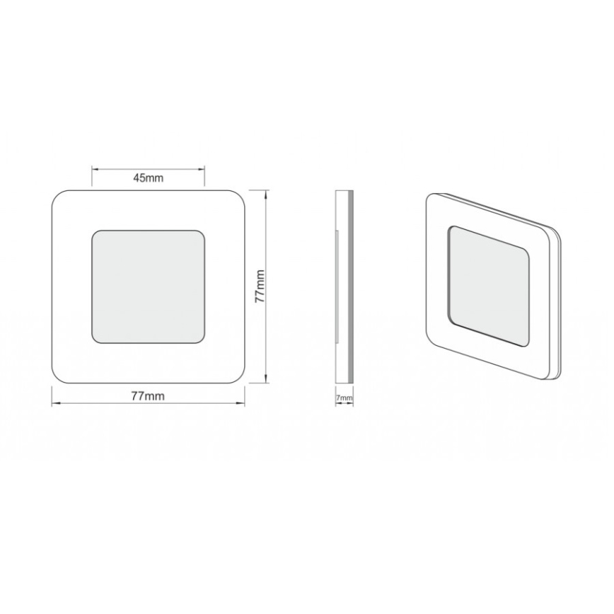 LDST DI-01-SZ-BC9 - LED-portaikkovalo DIANA 9xLED/1,2W/230V kultainen 3500K