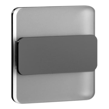 LDST DU-01-SC-BZ8 - LED-portaikkovalo DUO 8xLED/1,2W/230V harmaa