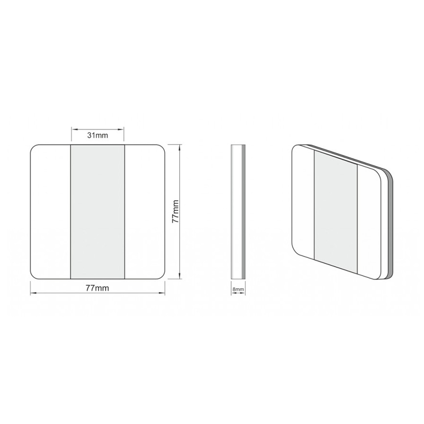 LDST DU-01-SZ-BC10 - Portaikkojen valaistus DUO 10xLED/1,2W/230V