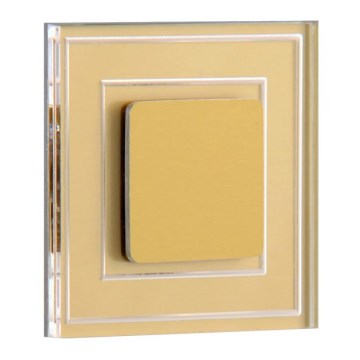 LDST KE-01-SZ-BC8 - LED-portaikkovalo KELLY 8xLED/1,2W/230V kultainen 3500K