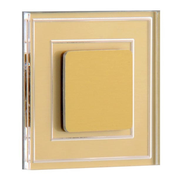 LDST KE-01-SZ-BC8 - LED-portaikkovalo KELLY 8xLED/1,2W/230V kultainen 3500K