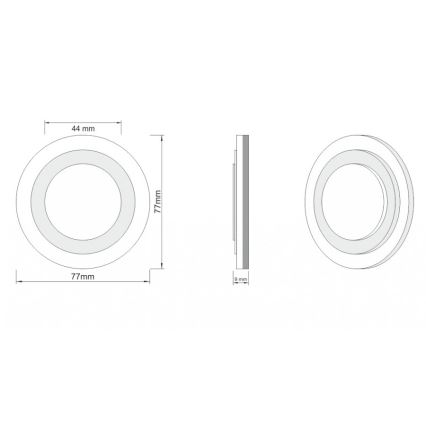 LDST LI-01-CB-BC8 - LED-portaikkovalo LILI 8xLED/1,2W/230V 3500K