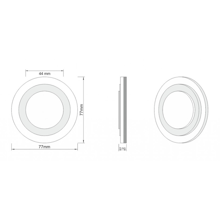 LDST LI-01-SS-BC8 - Portaikkojen valaistus LILI 8xLED/1,2W/230V