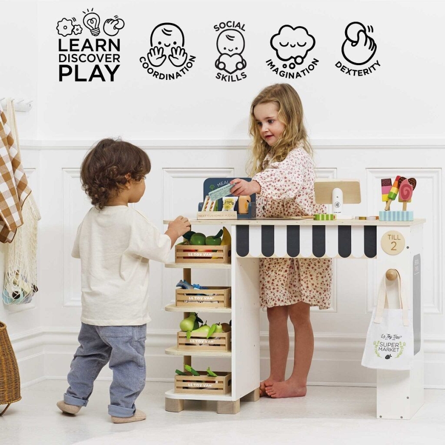 Le Toy Van - Markkinakoju kassakoneineen ja tarvikkeineen