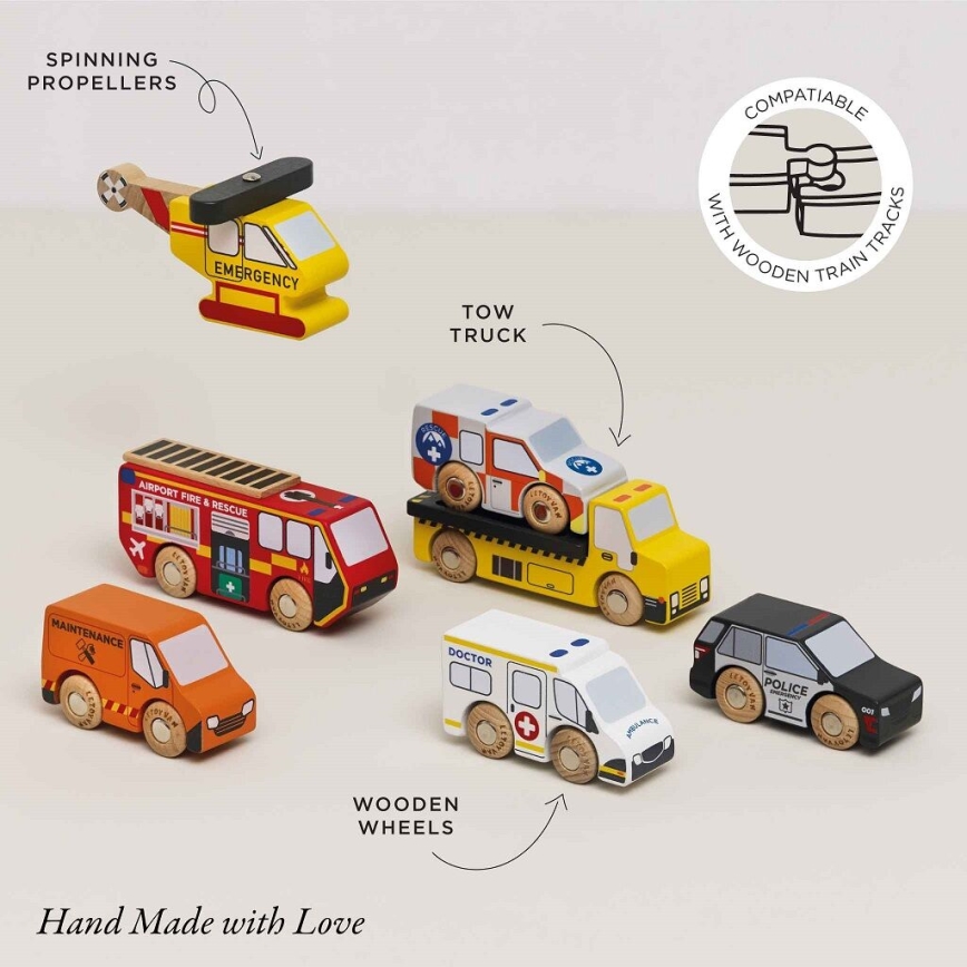 Le Toy Van - Sarja pelastusautoja helikopterilla