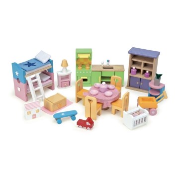 Le Toy Van - Täydellinen sarja nukkekodin huonekaluja Starter