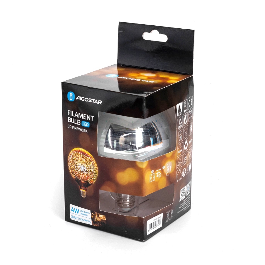 LED 3D Koristeellinen lamppu E27/4W/230V - Aigostar