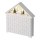 LED-adventtikalenteri 8xLED/2xAA valkoinen